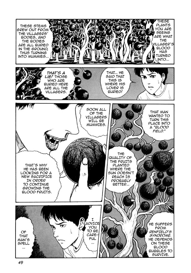 Junji Ito Horror Manga Collection Blood-bubble Bushes 第46页