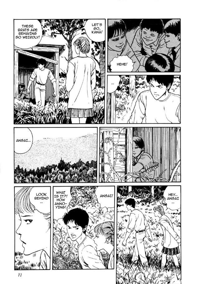 Junji Ito Horror Manga Collection Blood-bubble Bushes 第9页