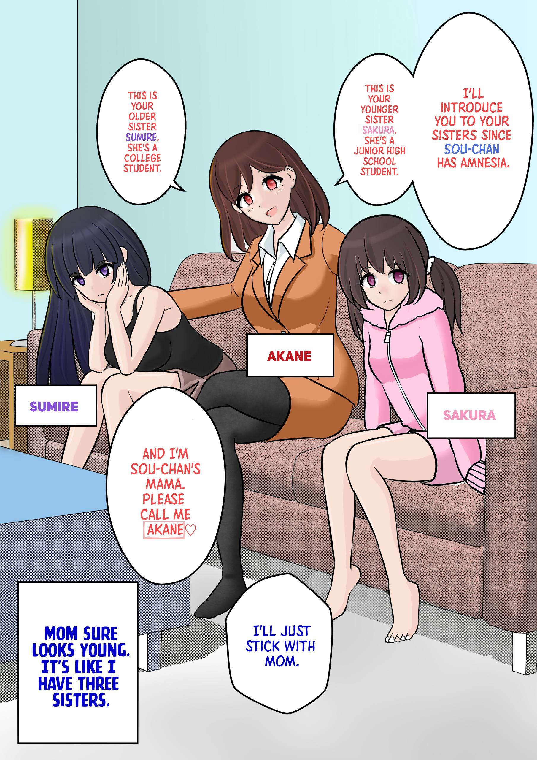 Danjo-hi 1:39 no Heikou Sekai wa Omoi no Hoka Futsuu (Fan Colored) Family 第1页