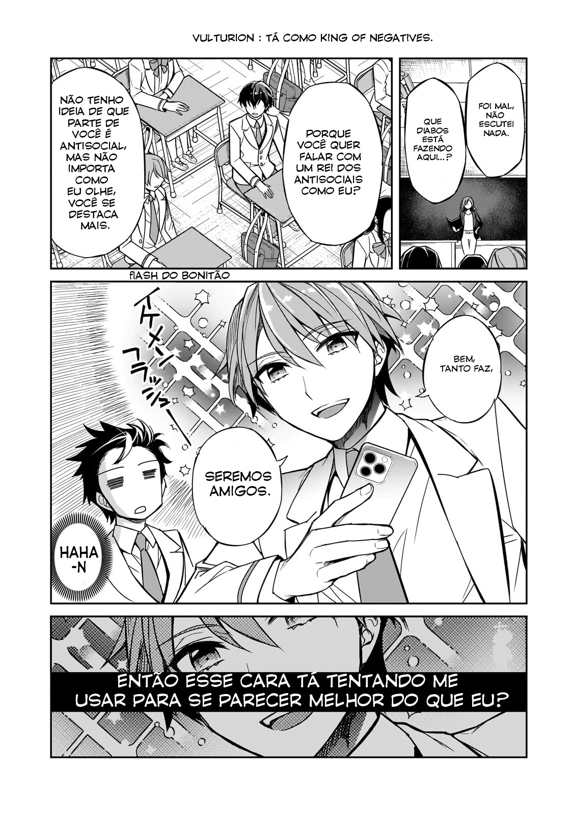 Ore ni Trauma wo Ataeta Joshi-tachi ga Chirachira Mitekuru kedo, Zannen desuga Teokure desu "Estou saindo da escola" 第13页
