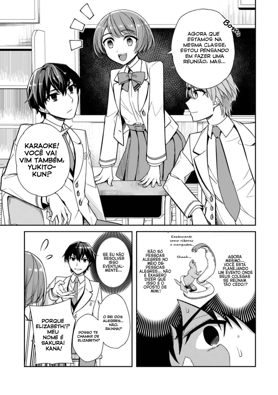 Ore ni Trauma wo Ataeta Joshi-tachi ga Chirachira Mitekuru kedo, Zannen desuga Teokure desu "Estou saindo da escola" 第15页