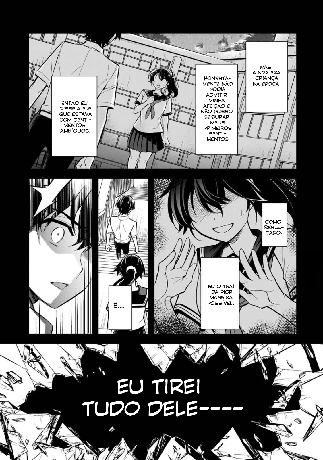 Ore ni Trauma wo Ataeta Joshi-tachi ga Chirachira Mitekuru kedo, Zannen desuga Teokure desu "Estou saindo da escola" 第25页