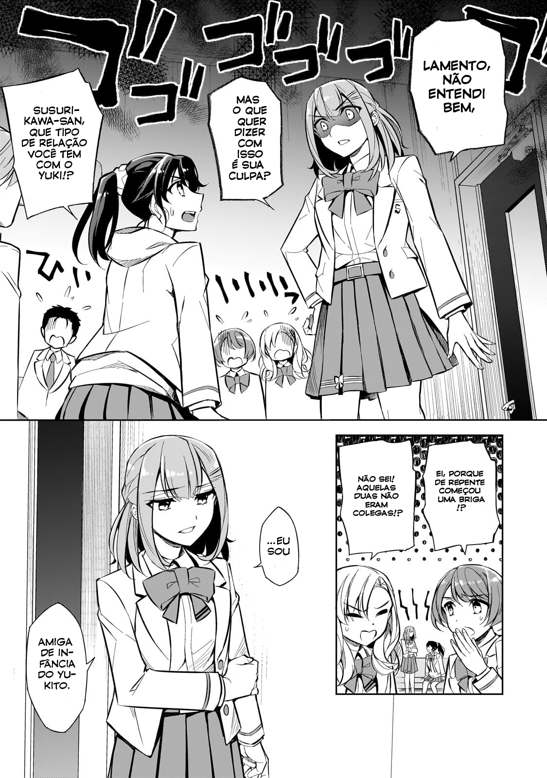 Ore ni Trauma wo Ataeta Joshi-tachi ga Chirachira Mitekuru kedo, Zannen desuga Teokure desu "Estou saindo da escola" 第27页