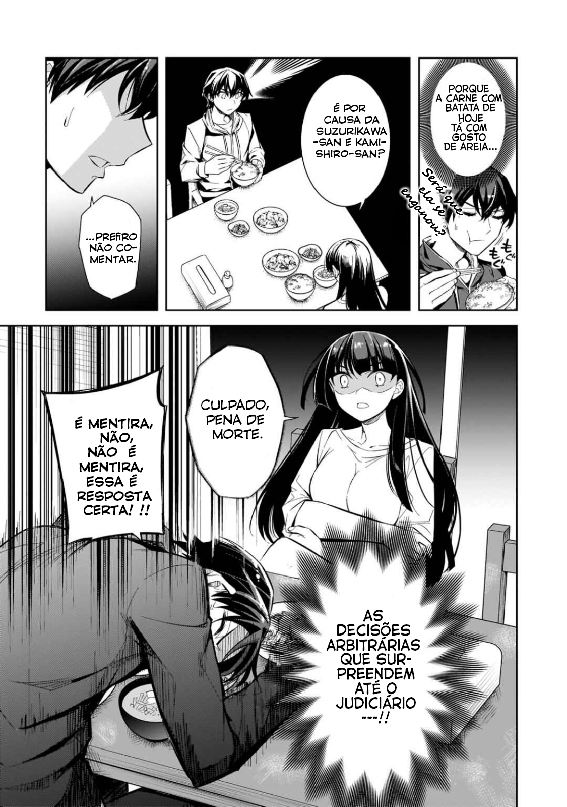 Ore ni Trauma wo Ataeta Joshi-tachi ga Chirachira Mitekuru kedo, Zannen desuga Teokure desu "Estou saindo da escola" 第32页