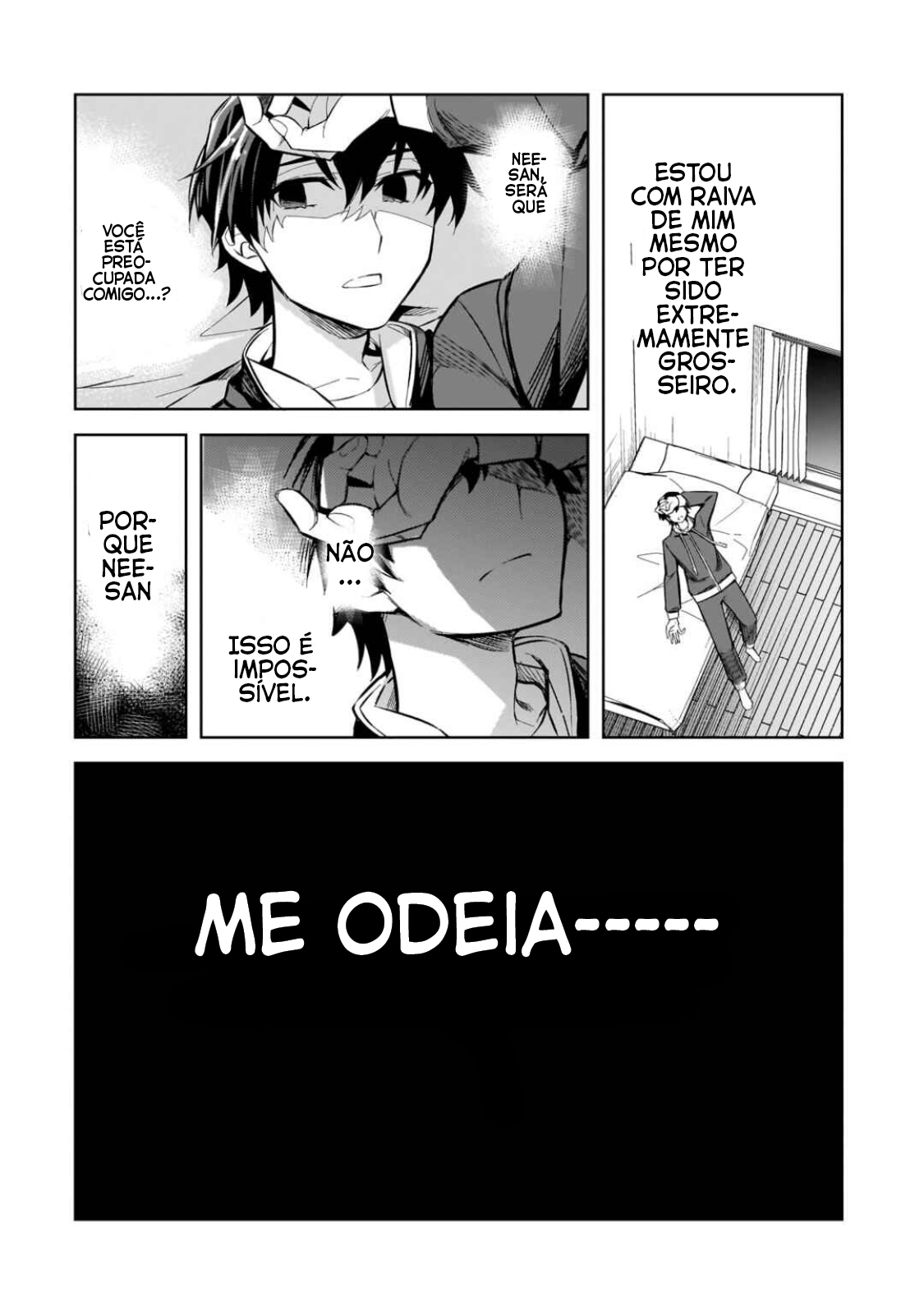 Ore ni Trauma wo Ataeta Joshi-tachi ga Chirachira Mitekuru kedo, Zannen desuga Teokure desu "Estou saindo da escola" 第34页