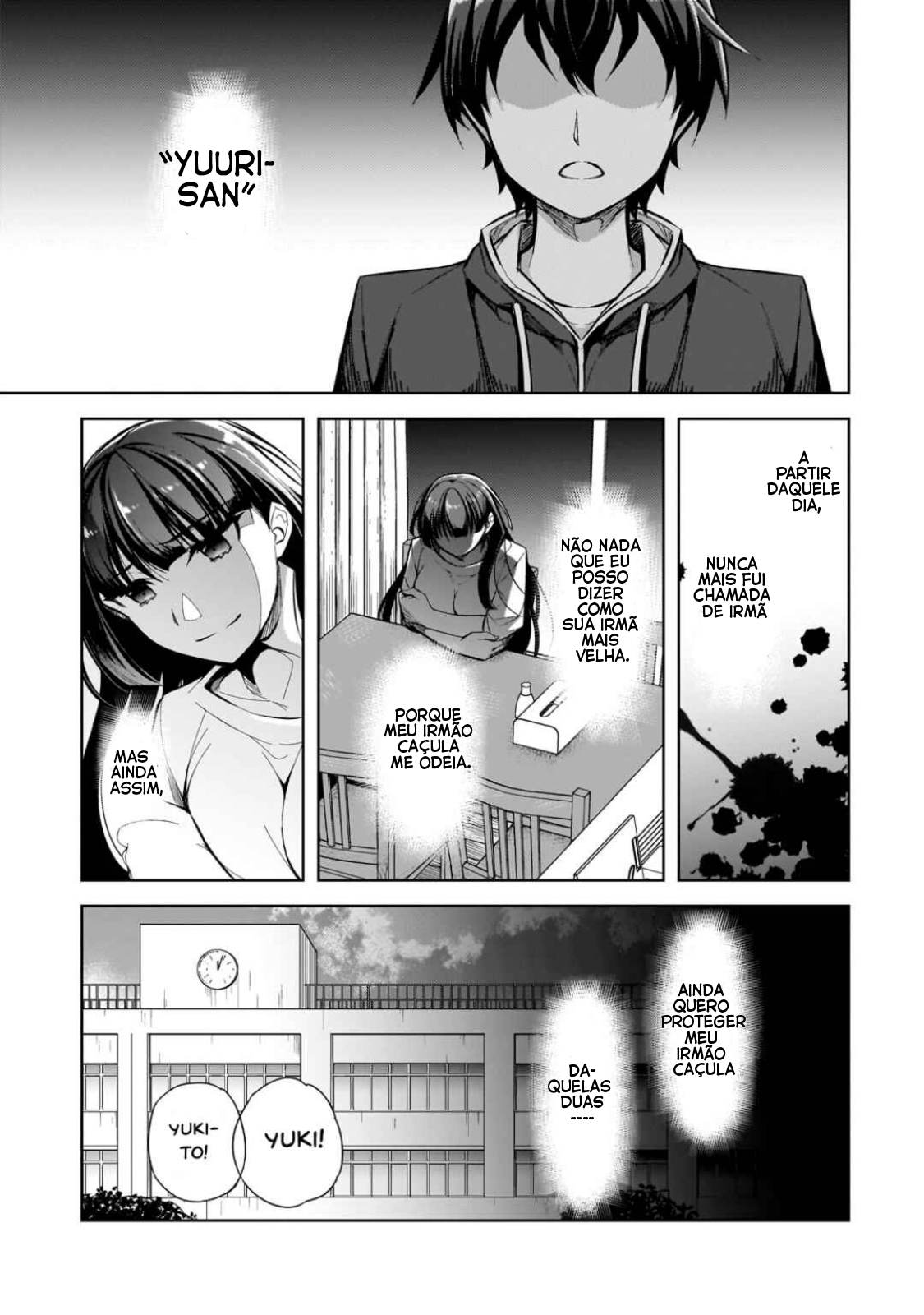 Ore ni Trauma wo Ataeta Joshi-tachi ga Chirachira Mitekuru kedo, Zannen desuga Teokure desu "Estou saindo da escola" 第37页