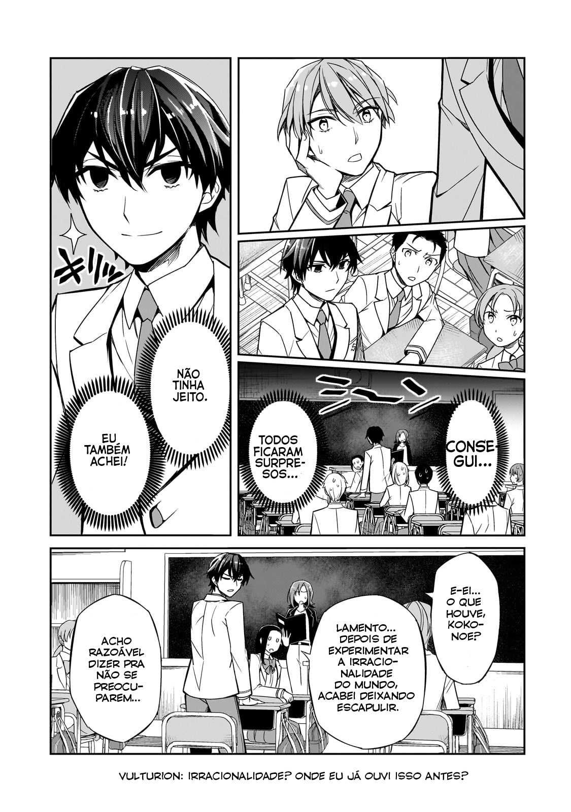 Ore ni Trauma wo Ataeta Joshi-tachi ga Chirachira Mitekuru kedo, Zannen desuga Teokure desu "Estou saindo da escola" 第9页