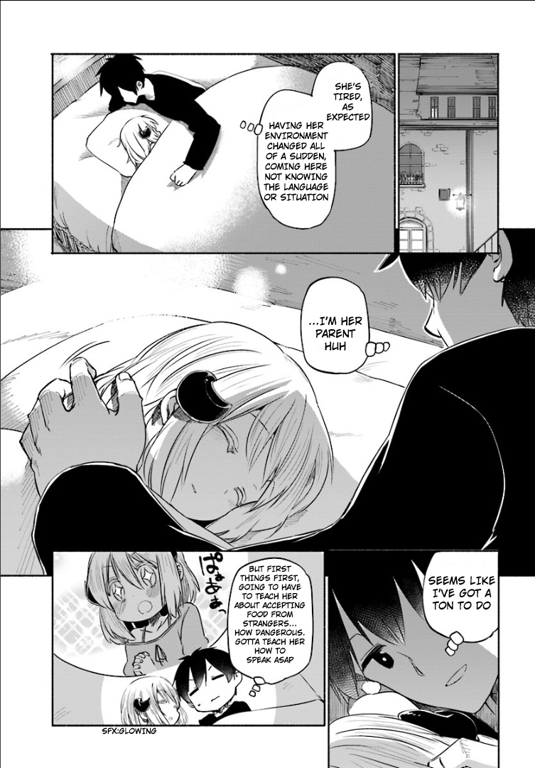 Uchi no Ko no Tame naraba, Ore wa Moshikashitara Maou mo Taoseru kamo Shirenai. Youth, Meeting With the Young Girl 第18页