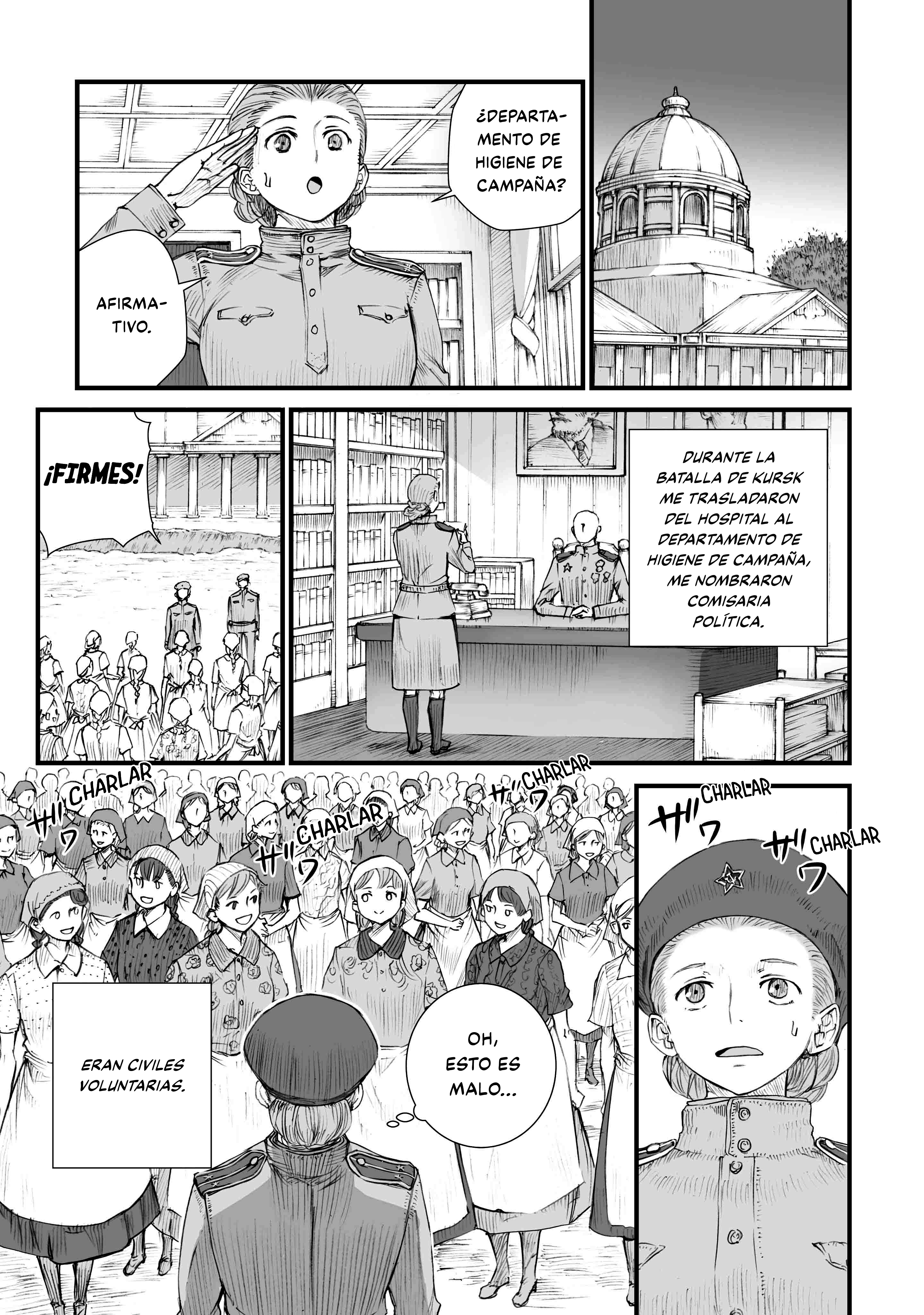 Sensou wa Onna no Kao wo Shiteinai La Historia de Valentina Kuzmínichna Brátchikova-Borschévskaia (Teniente, Comisaria Política del Destacamento de Lavandería de Campaña) 第9页